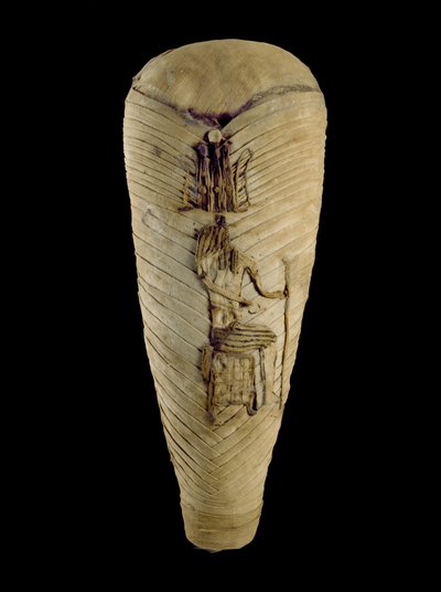 Mummified Ibis Wrapped in Linen Bandage by Egyptian Ptolemaic Period